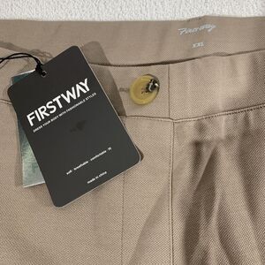 First Way Womens Bootcut Pull On Stretchy Casual Pants Work Size XXL Khaki 16-18